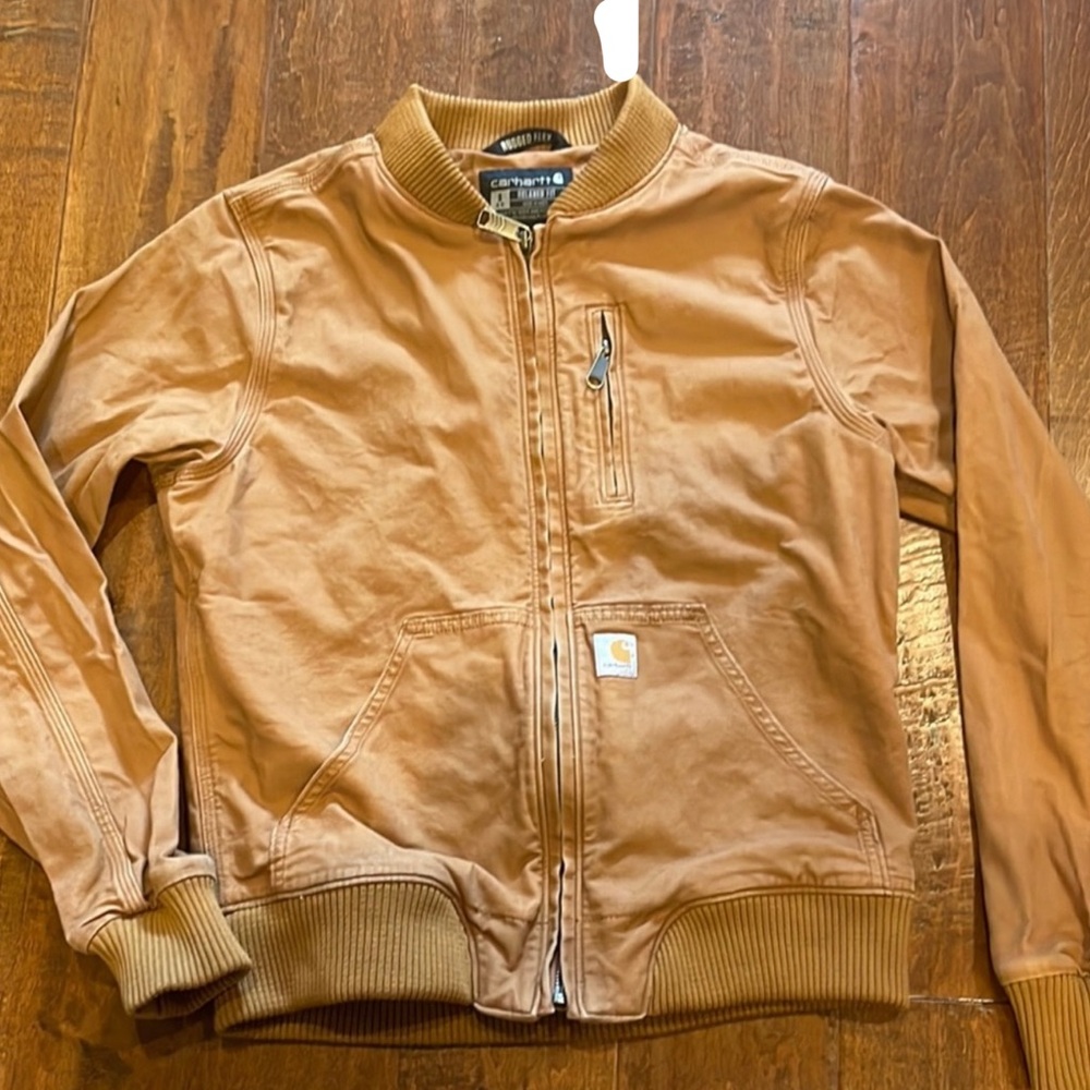 Carhartt Light Brown Zip-Up Jacket